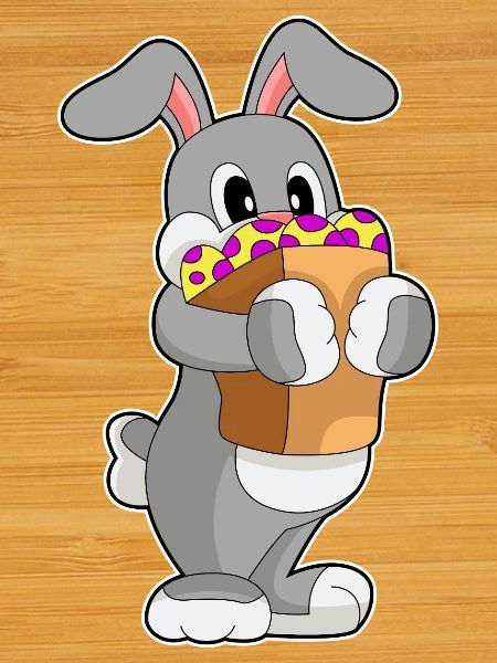Achats de Pâques Bunny
