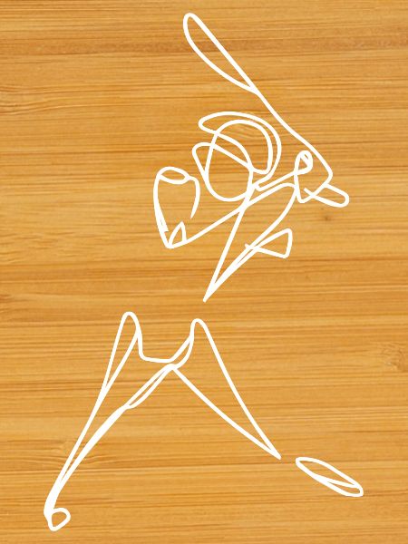 Cricketer Drawing