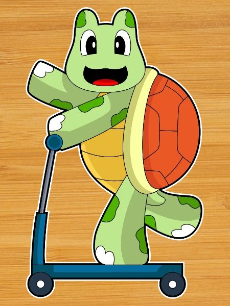 Turtle scooter