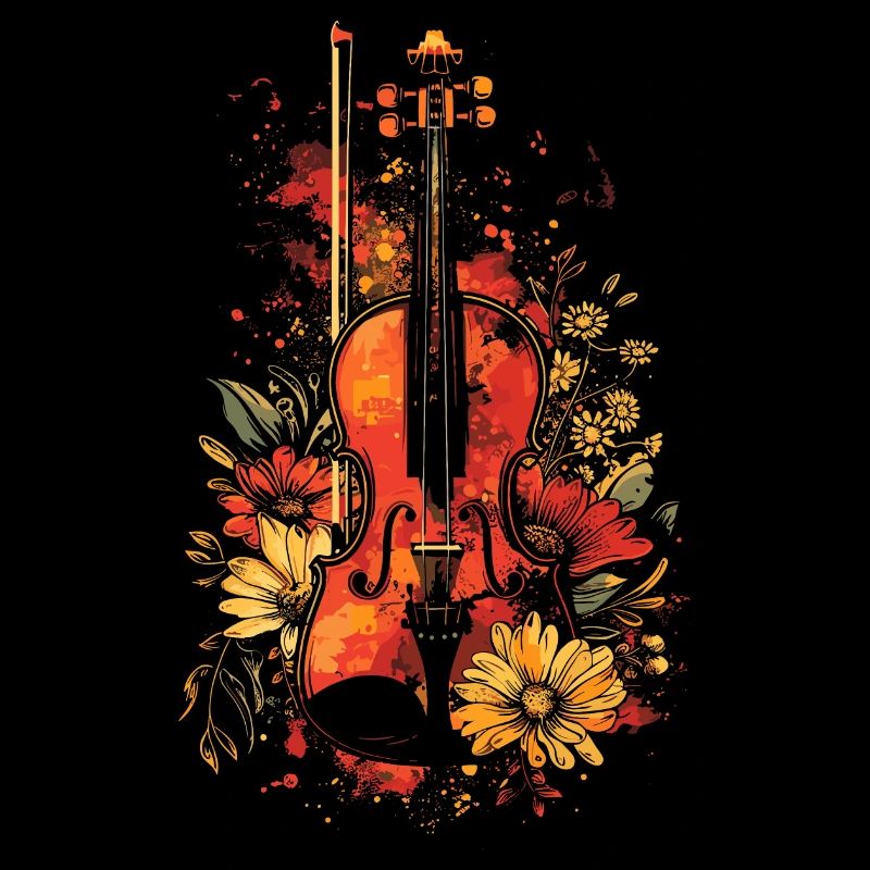 Dessin animé de violon