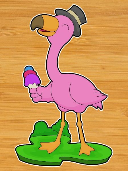 Glace Flamingo Waffle