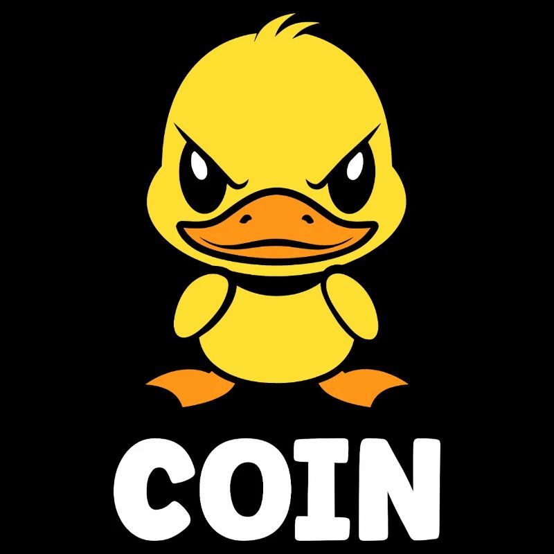 Canard Jaune Mascotte Coin