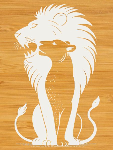 Regal Lion Silhouette