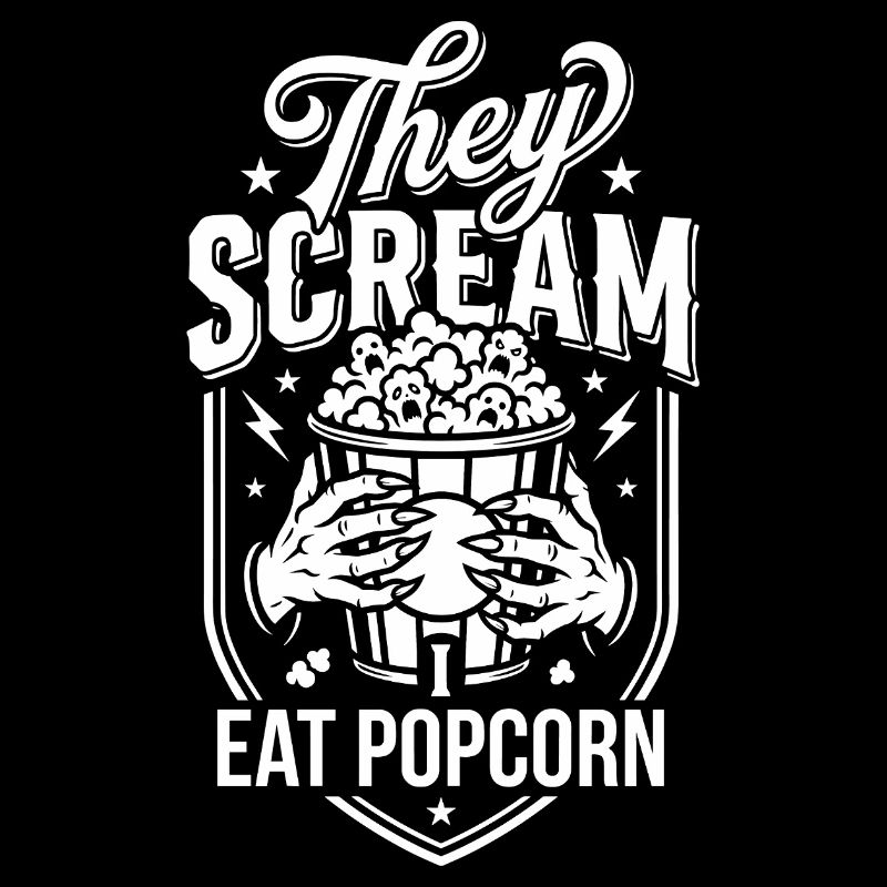 Cris et plaisir de pop-corn