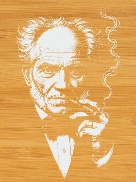 Arthur Schopenhauer smoking cigar