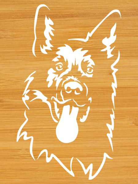 German Shepherd Head "Black Edition"