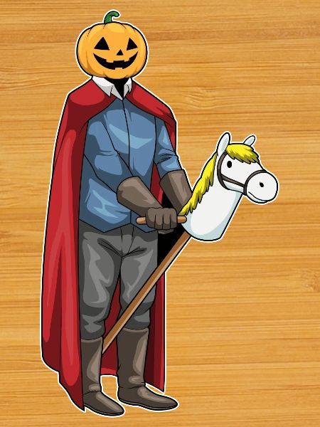 Jack O'Lantern Halloween Steckenpferd
