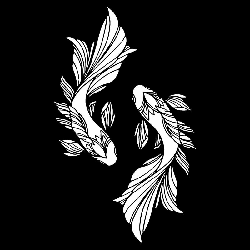 Deux poissons blancs