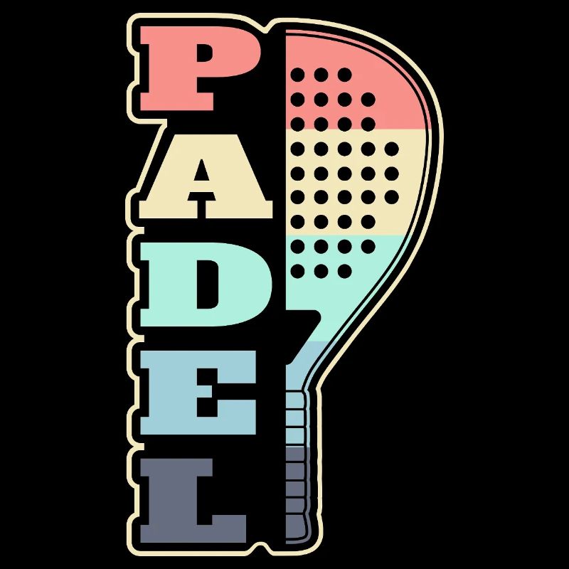 Raquette de Padel drôle