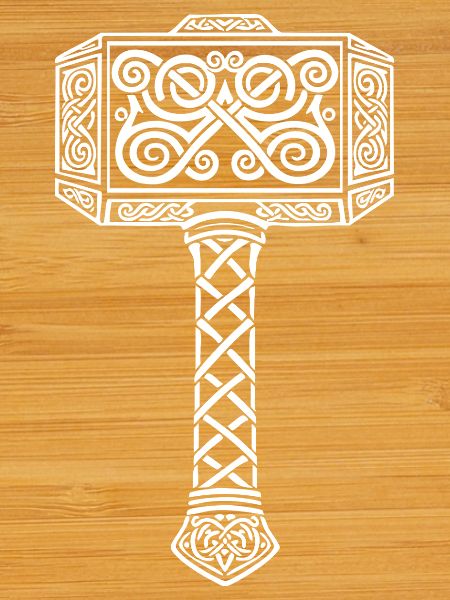 Mjölnir Thors Hammer Wikinger-Maskottchen