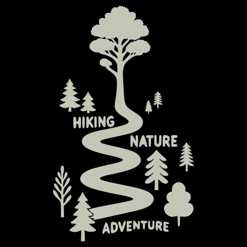 Wanderpfad mit Bäumen