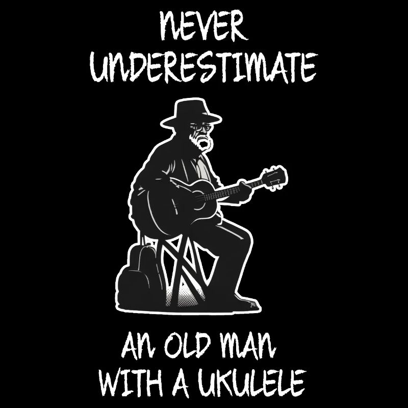 Unterschätze niemals einen alten Mann mit einer Ukulele