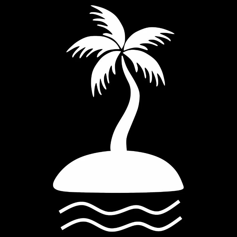 Palm Tree White Holiday Summer T-shirt