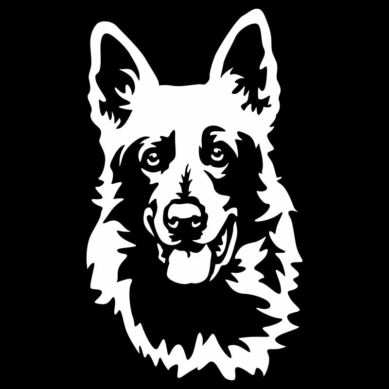 Schweizer Schäferhund Kopf "Black Edition"