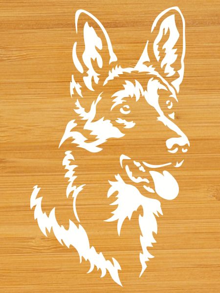 German Shepherd Head "Black Edition"