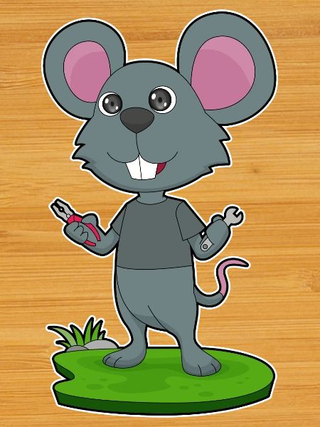 Mouse Mechanic Wrench Workshop