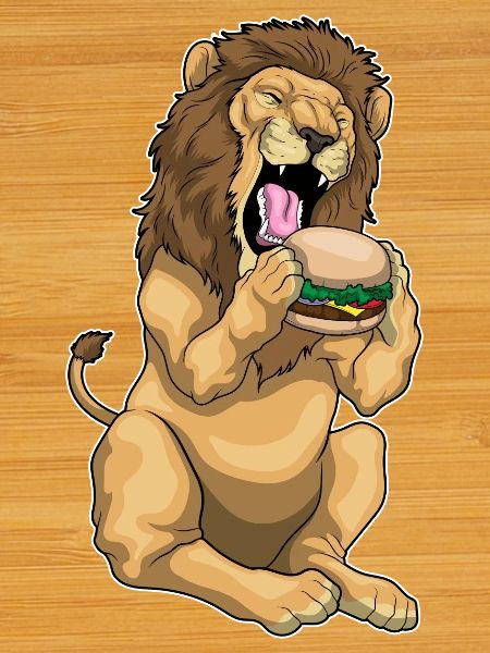Lion Cheeseburger