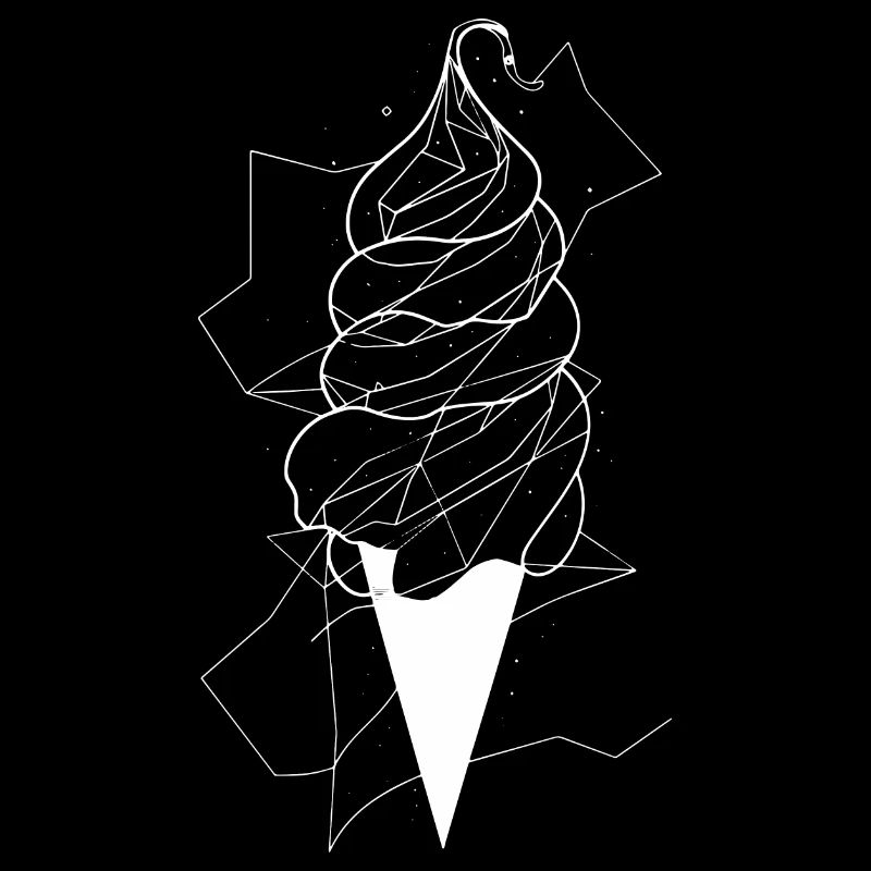 Cornet de crème glacée Dessin