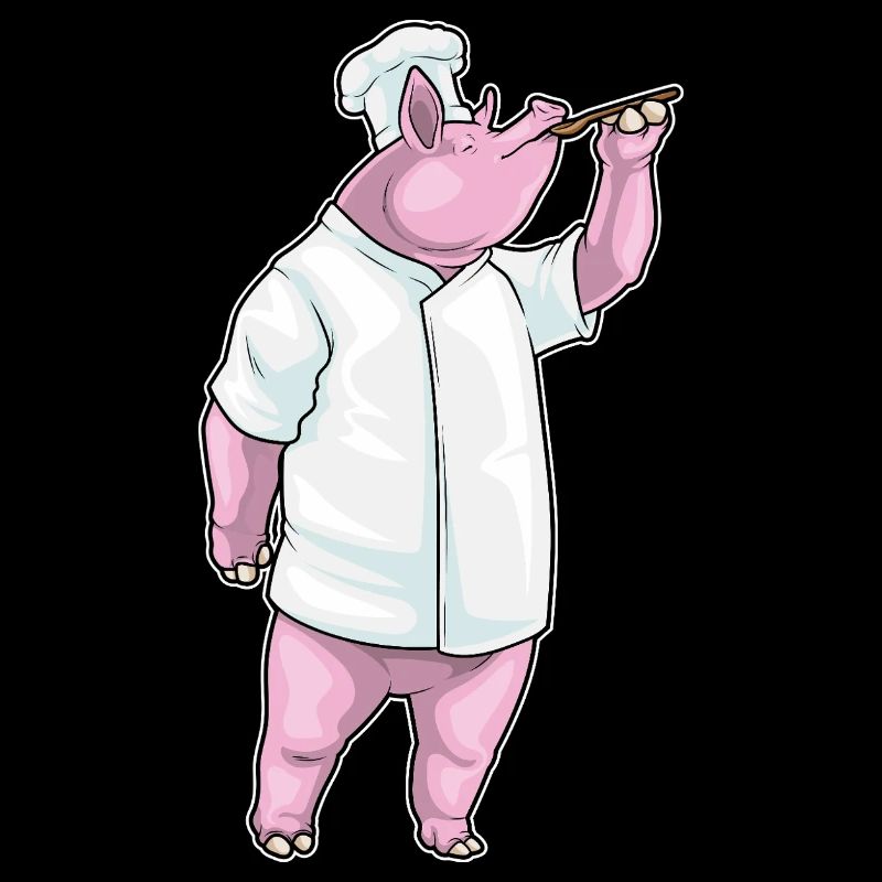 Schwein Koch Kochlöffel Kochen