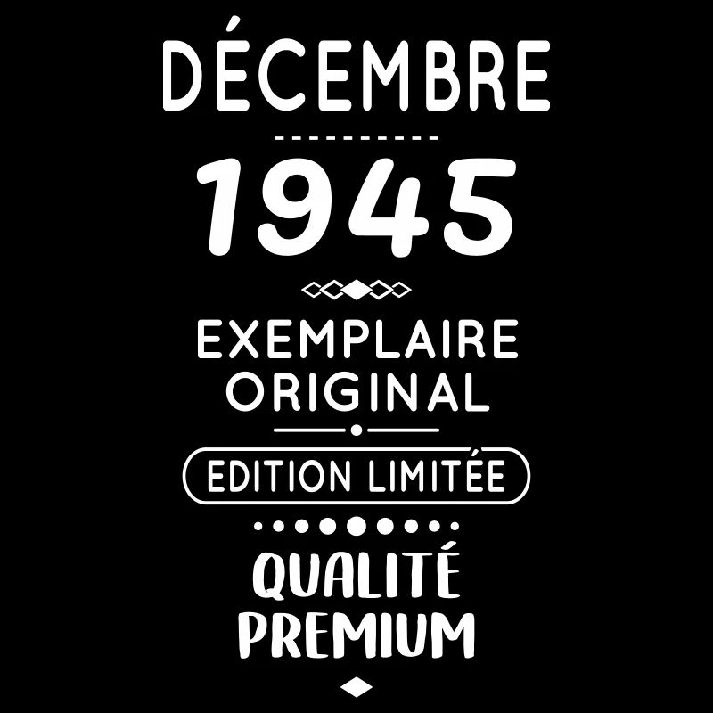 Anniversaire 80 ans - Décembre 1945 Original