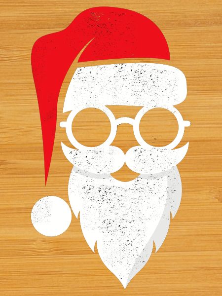 Santa Claus with glasses