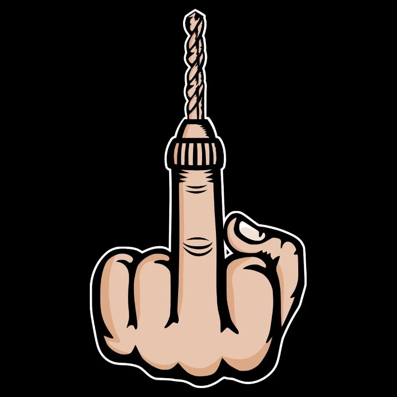 Middle Finger Stinky Finger Drill Design