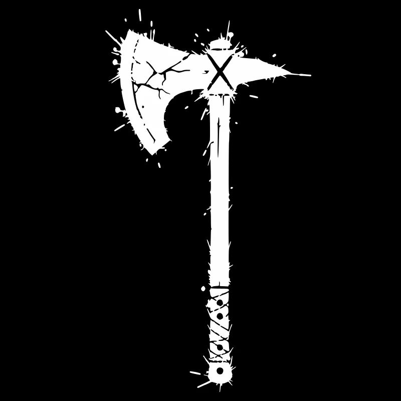 Viking Axe Graffiti Gamer Vector