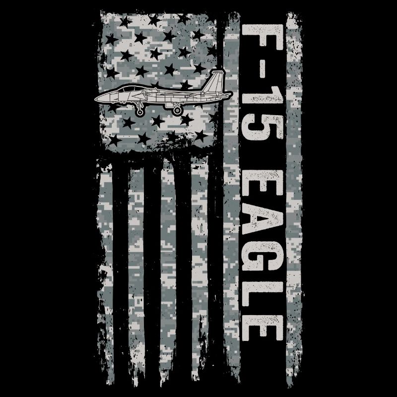 F-15 Eagle Drapeau américain Camouflage militaire F15