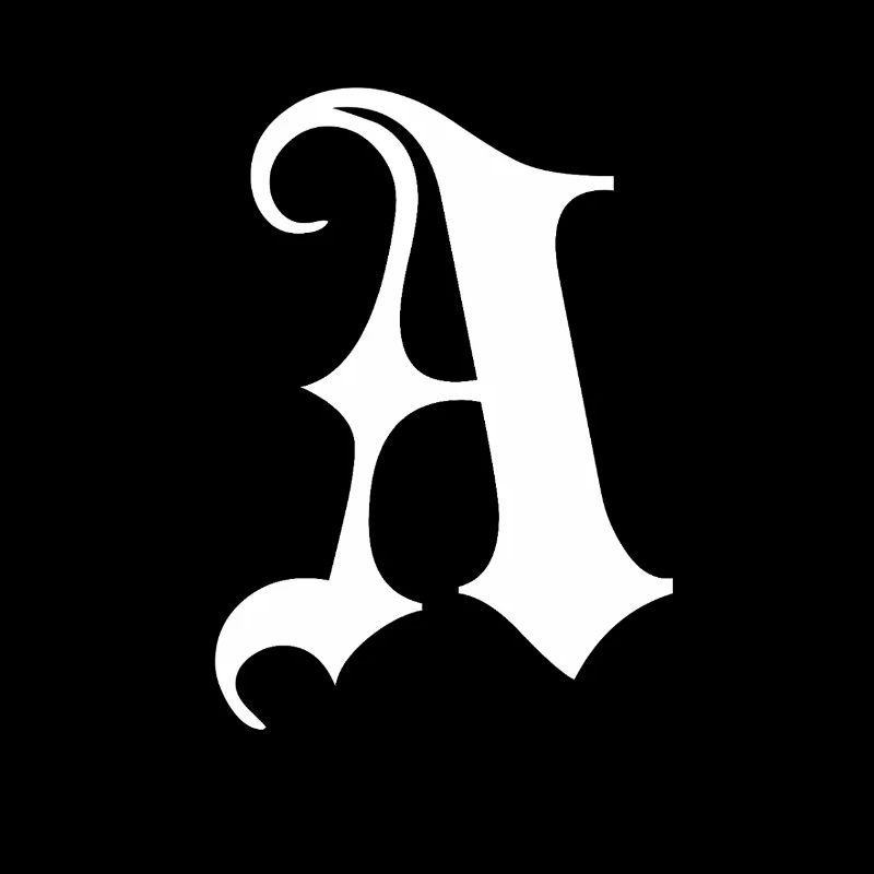 Gotische Monogramm Ein Schrift