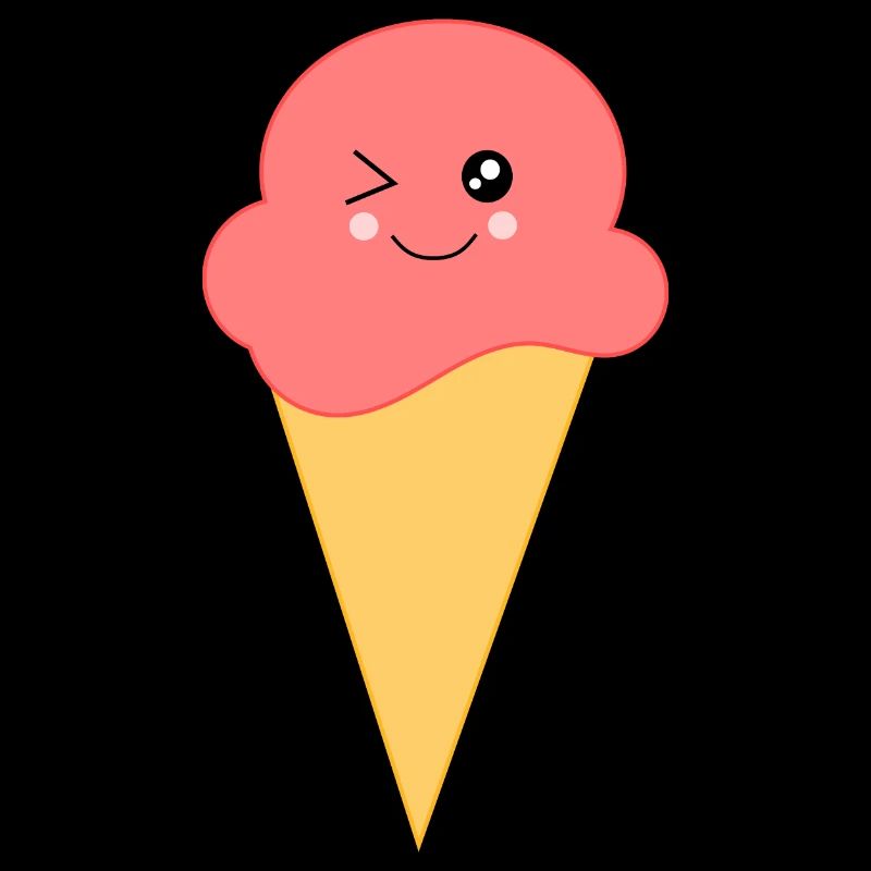 Eis Eiscreme Erdbeereis