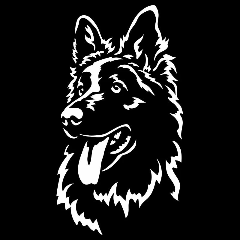 Schweizer Schäferhund Kopf "Black Edition"