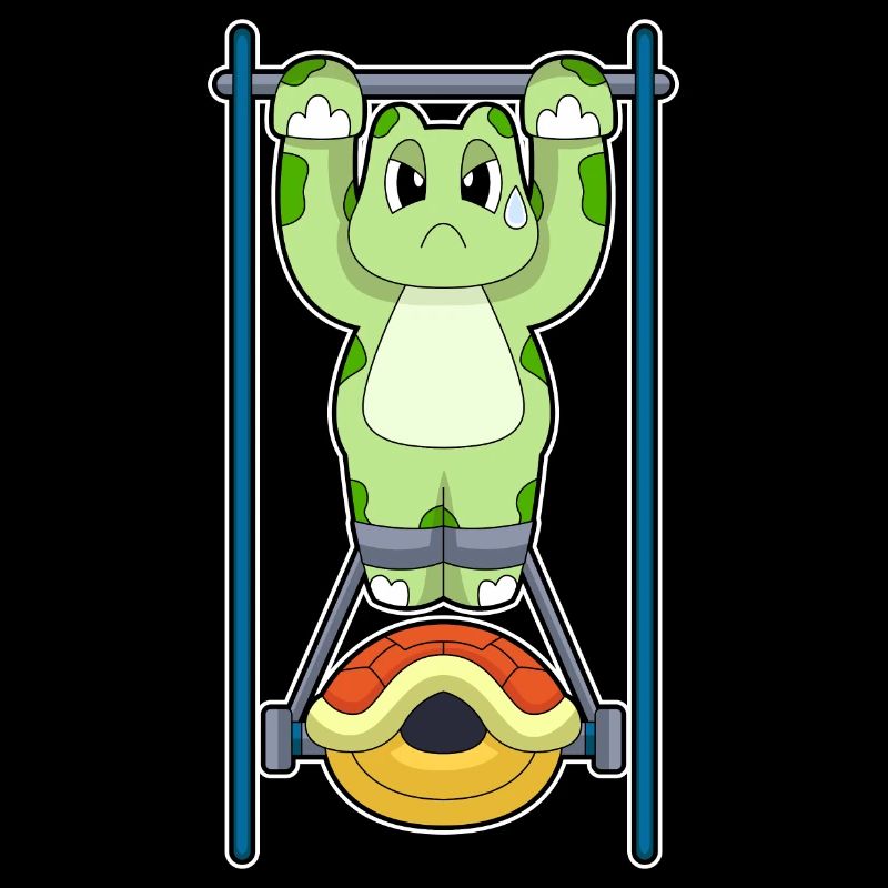 Turtle Bodybuilder Pull-ups Bodybuilding