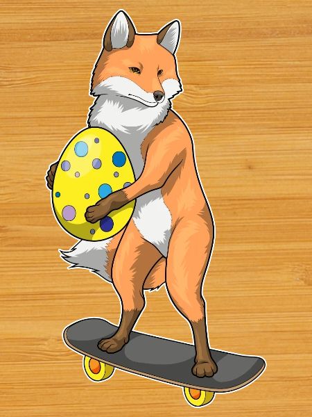 Fox Easter Skateboard