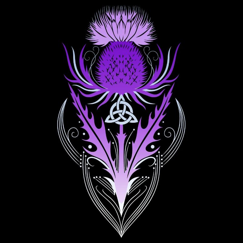 Thistle with Triquetra