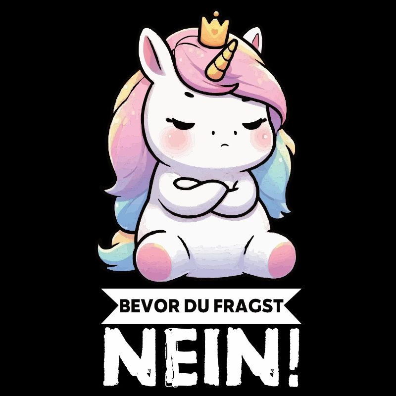 Bevor Du Fragst Nein Einhorn Einhörner Einhornfan 