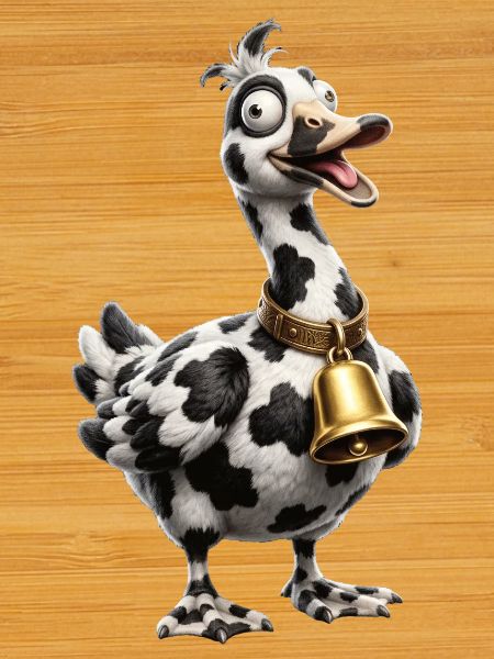 Funny Mixed Goose Cow Pattern