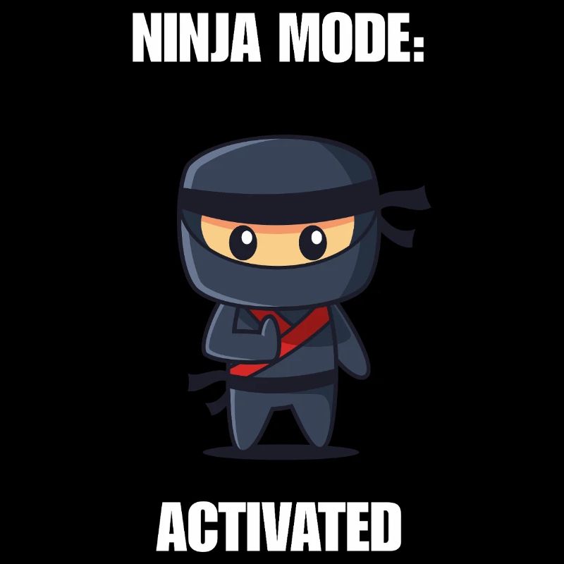 Chemise activée par la mode ninja – Diction ninja drôle