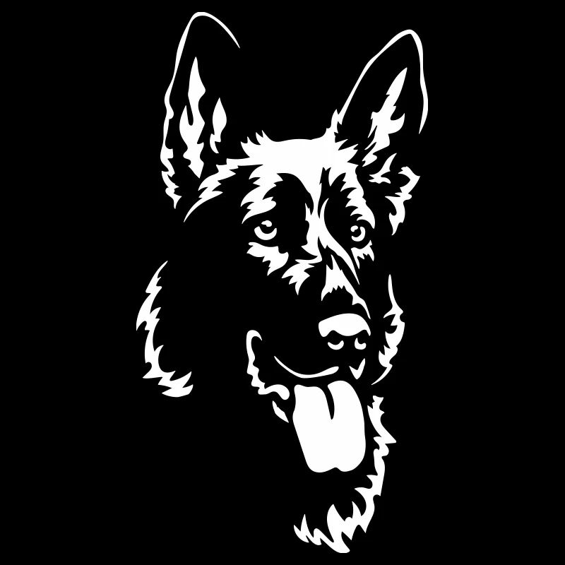 German Shepherd Head "Black Edition"
