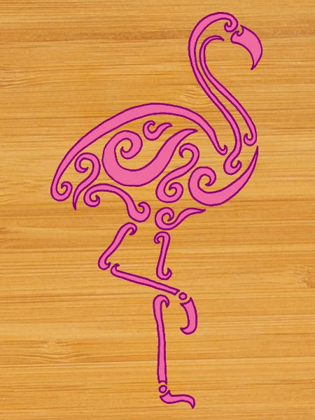 A pink bird