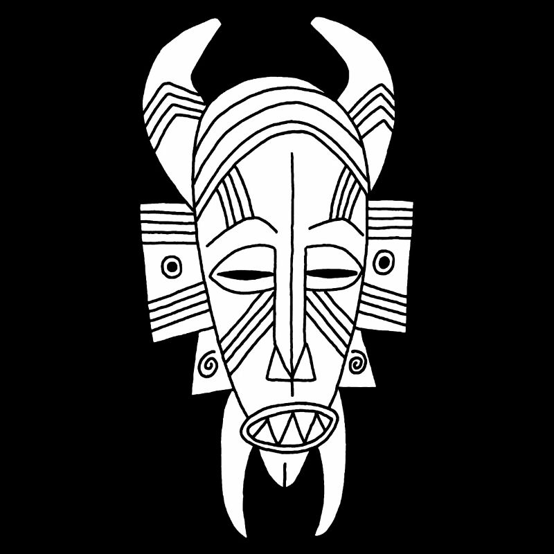 Afrikanischer weißer Dämon