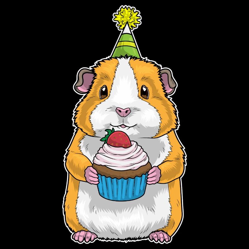 Cupcake d’anniversaire cochon d’Inde