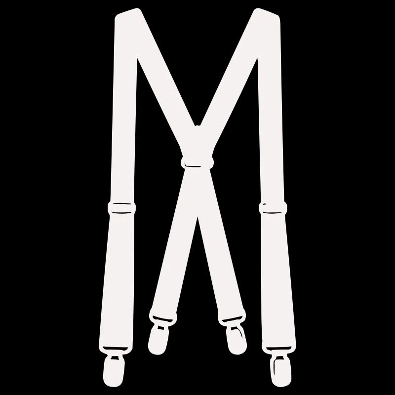White suspenders illustration