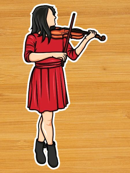 Dessin de violoniste