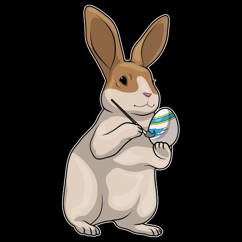 Coloriage de Pâques de Bunny