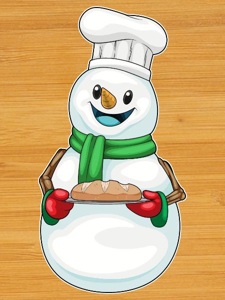 Snowman Christmas Baking