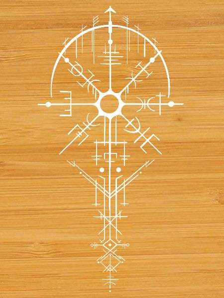 Nordic Rune Compass Design