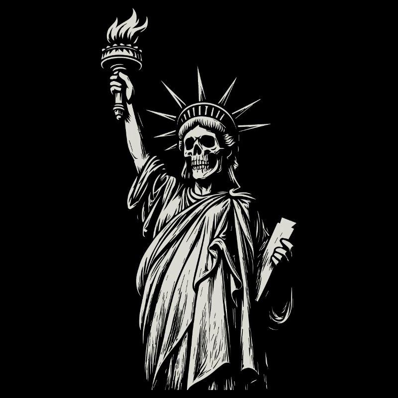 Illustration de la Torche du Crâne de la Statue de la Liberté