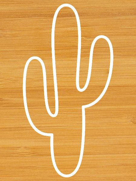Cactus Lineart Silhouette