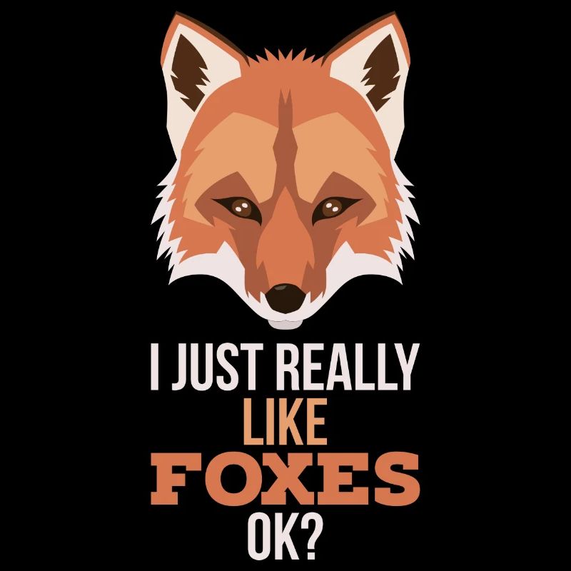 I just really like foxes Ok - fox saying