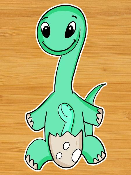 Dinosaurs with Baby Dinosaurs